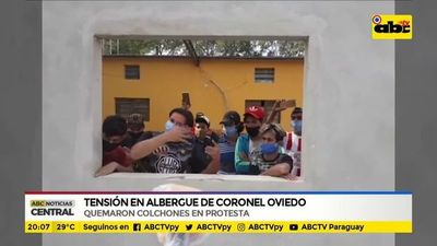 Queman colchones en albergue de Coronel Oviedo - ABC Noticias - ABC Color