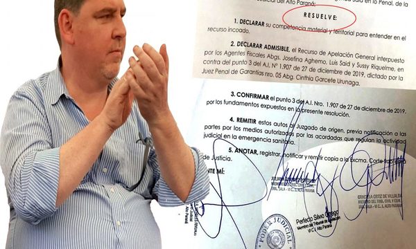 Justicia servil y cómplice confirma libertad  ambulatoria del corrupto senador Javier Zacarías – Diario TNPRESS