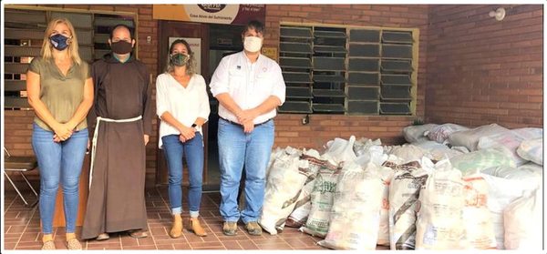 ARP entregó 2.300 kilos de alimentos a la fundación San Pío