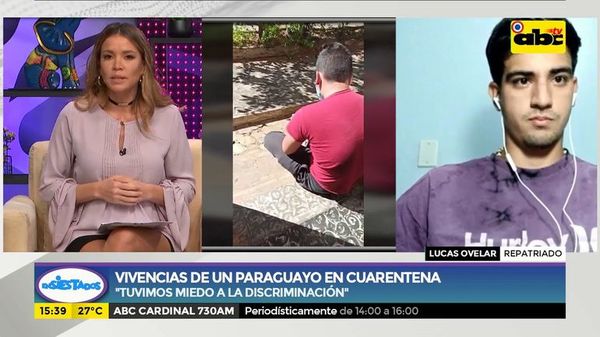 Repatriado grabó sus días en un albergue - Ensiestados - ABC Color