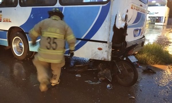 Brutal accidente en Minga Guazú