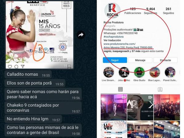 Denuncian contratación de productora del Brasil para el Live Mis 15 años CONCERT de Jazmín del Paraguay