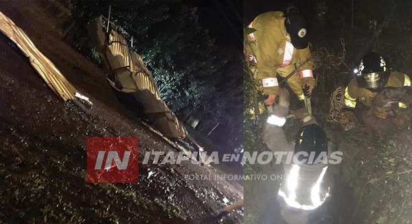 INTENSO TRABAJO DE BOMBEROS DE MARIA AUXILIADORA TRAS TEMPORAL.