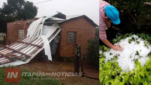 GRANIZADA AFECTÓ ZONA DE ITAPÚA POTY – OBLIGADO
