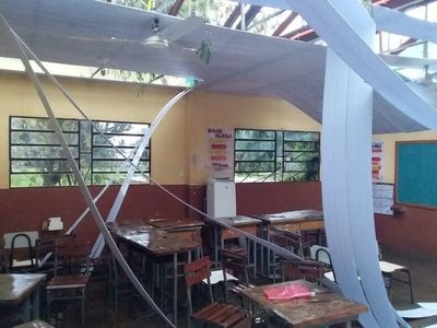 Temporal destechó casas y dañó algunos cultivos en San Pedro - Nacionales - ABC Color