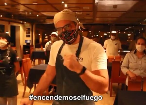 "Apelo a la consciencia", dice Mazzoleni sobre el sector gastronómico