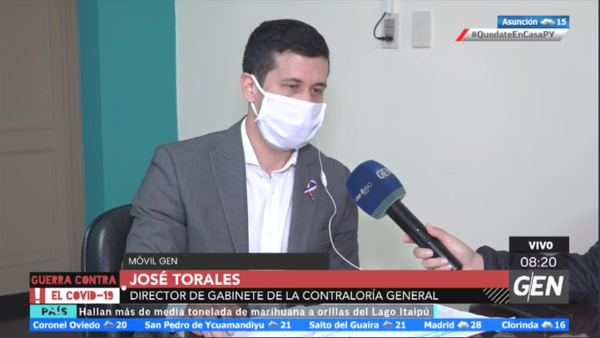 HOY / José Torales, director de Gabinete de la Contraloría, sobre el informe relacionado a las compras de insumos médicos y equipos hospitalarios