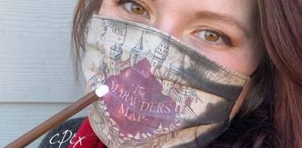 Inspirada en Harry Potter, diseñadora crea barbijo que cambia de color