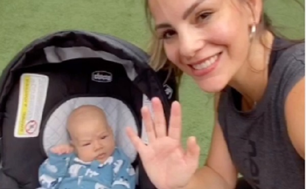 Maga Páez ahora se ejercita en compañía de su hijo