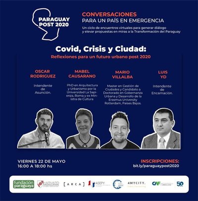 Académicos, Políticos y Ciudadanos debatirán sobre la co-creación de una Agenda Urbana post 2020 en Paraguay