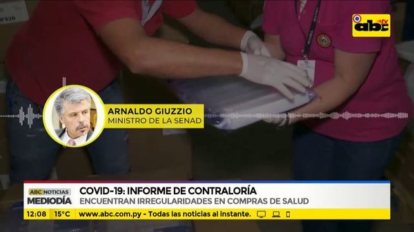 COVID-19: Informe de Contraloría - ABC Noticias - ABC Color