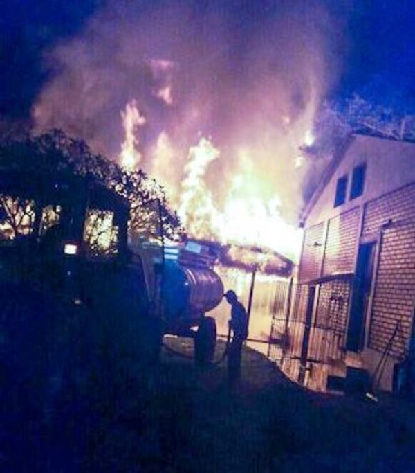 Incendio en casa de retiro