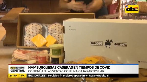 “Bodoque Montoya”, Hamburguesas caseras en tiempos de Covid - ABC Noticias - ABC Color