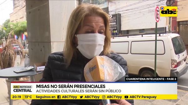 Misas no serán presenciales - ABC Noticias - ABC Color