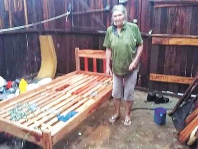 El tiempo pochy se llevó varias casitas | Crónica