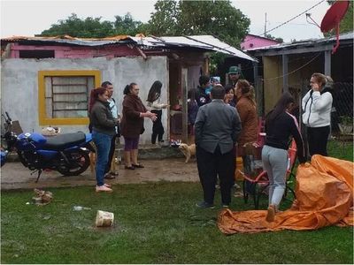 Temporal golpeó con fuerza zonas de Coronel Oviedo