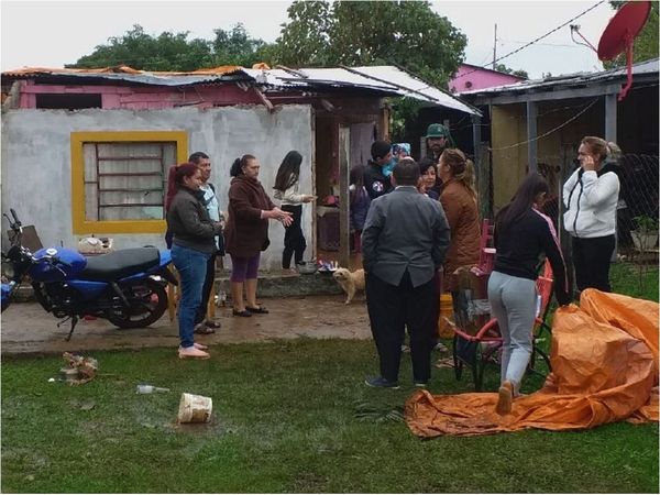 Temporal golpeó con fuerza zonas de Coronel Oviedo