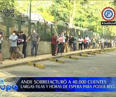 ANDE dice que no en todos los casos hubo ''error'' en la estimación de lectura, solo el 2%