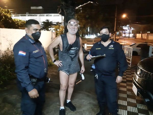 ¡La policía le cayó encima a Calderini!