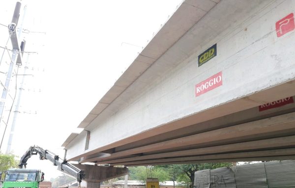Concluyen los cabezales del viaducto de 460 metros del Corredor Vial Botánico » Ñanduti