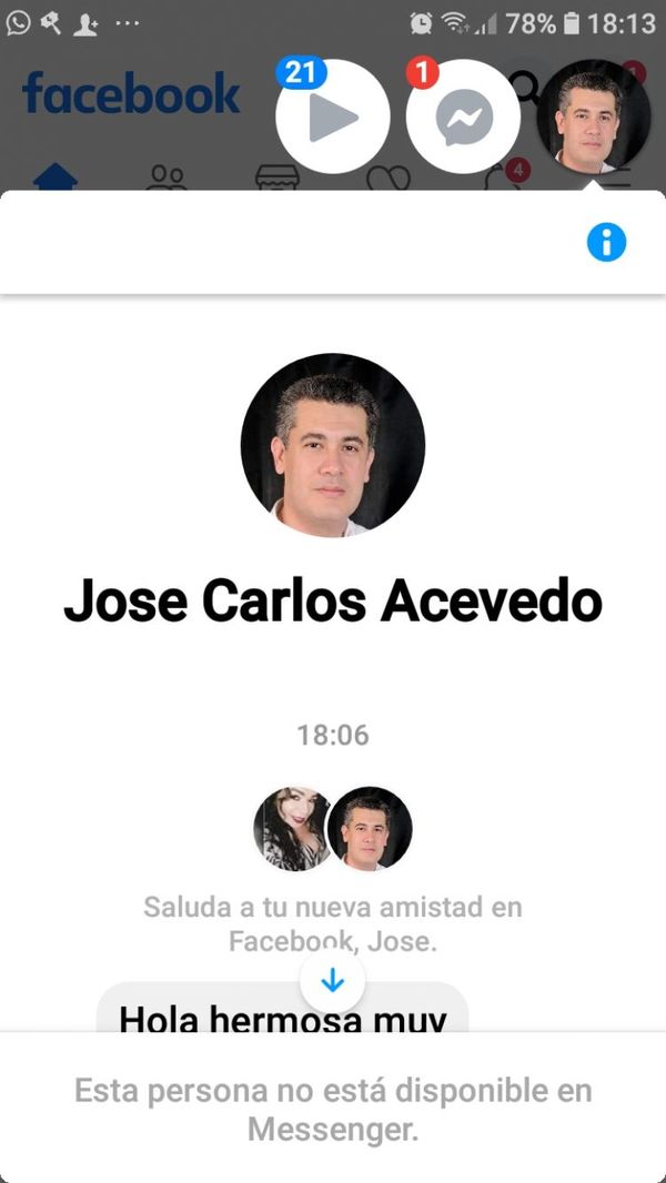 Los resentidos sociales volvieron a la carga: Crearon perfil faso a nombre del intendente José Carlos Acevedo