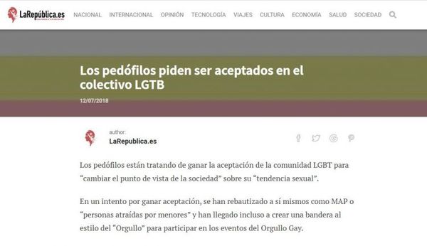 Los pedófilos piden ser aceptados en el colectivo LGTB
