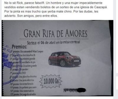 Organización aclara sobre sorteo - Campo 9 Noticias
