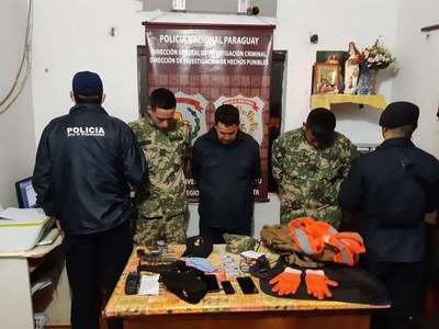 CANINDEYU: MILITARES ENTRE LOS CAPTURADOS EN ASALTO A CAMIÓN SOJERO.