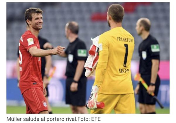 El Bayern se venga del Eintracht liderado por Müller