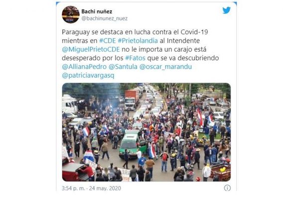 Repudio total a caravana política en CDE; organizadores podrían ser procesados