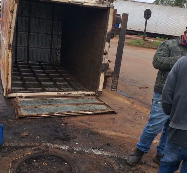 Conductor de camión pierde los frenos y vuelca después de atropellar lomada – Diario TNPRESS