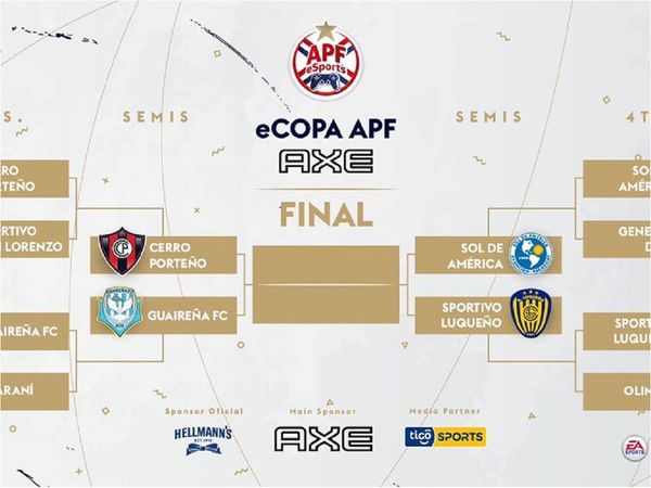 Semifinales confirmadas del torneo eSports de la APF