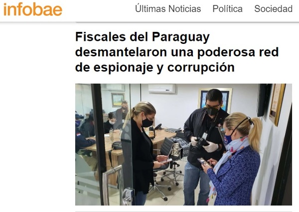 Diario argentino vincula a Efraín Alegre con actos de espionaje político - El Trueno
