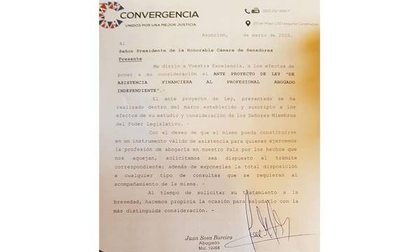 Presentan ante proyecto de ley para asistencia financiera a abogados independientes – Prensa 5