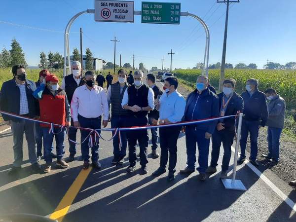 Mario Abdo inauguró obra vial el el departamento del Caaguazú – Prensa 5