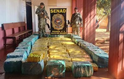 Senad incauta marihuana en reserva de Canindeyú