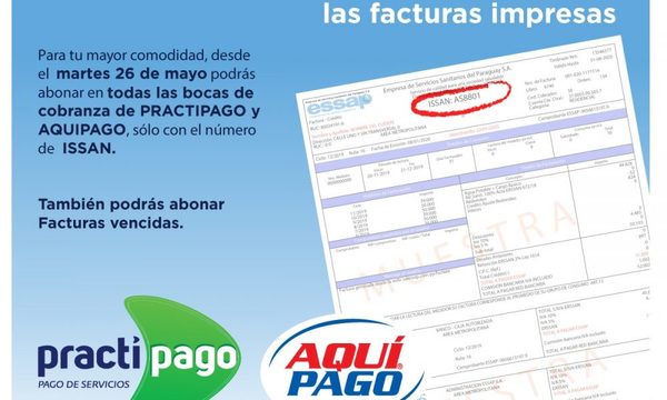 ESSAP implementa pago con facturas electrónicas