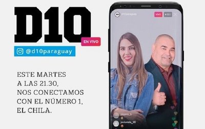 D10 debuta en Instagram live con un invitado de lujo | Noticias Paraguay