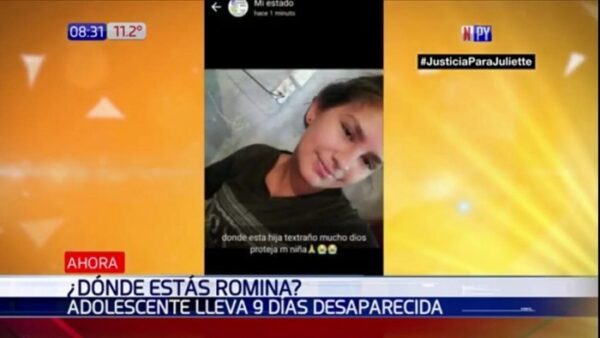 Adolescente se encuentra con paradero desconocido desde hace nueve días