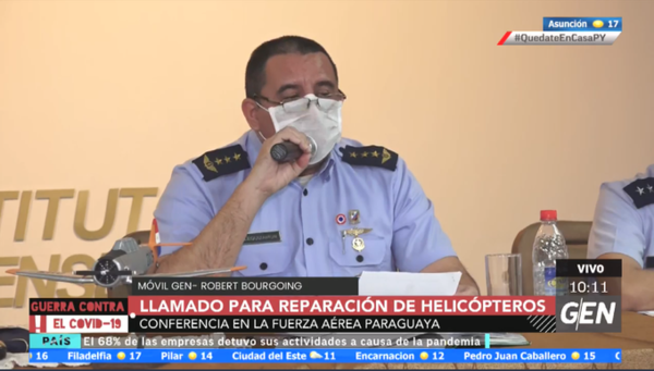 HOY / Conferencia de prensa en la Fuerza Aérea sobre el llamado a licitación para la reparación de helicópteros