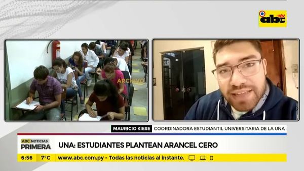 Estudiantes de la UNA plantean arancel cero - ABC Noticias - ABC Color