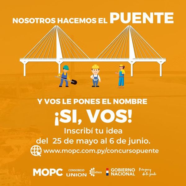 Lanzan concurso para nombrar al puente que unirá Asunción con Chaco’i - Nacionales - ABC Color