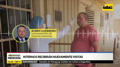 Internos recibirán nuevamente visitas - ABC Noticias - ABC Color