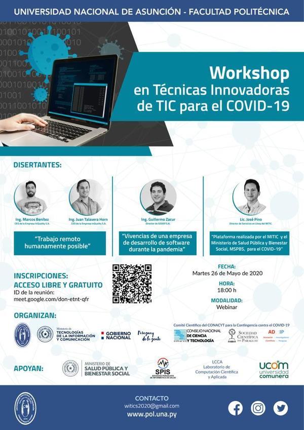 Workshop en Técnicas Innovadoras de TIC para el COVID-19