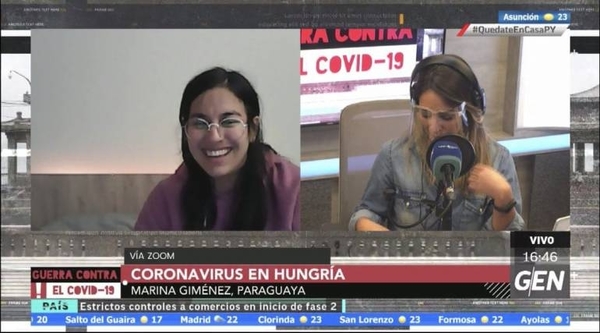 HOY / Marina Giménez, estudiante paraguaya en Hungría, nos comenta sobre la situación actual de Hungría frente al Covid-19