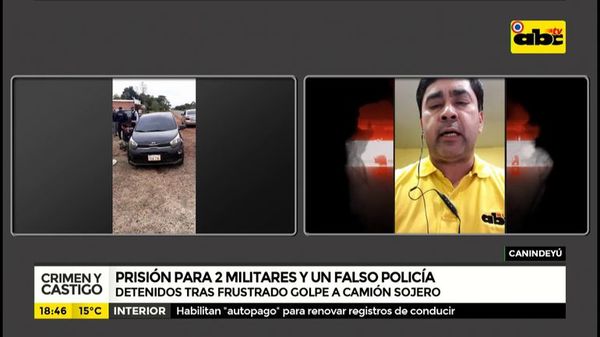 Prisión para dos militares y un falso policía por intento de asalto - Crimen y castigo - ABC Color