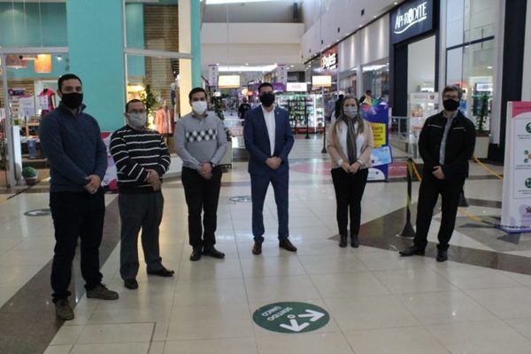 Trabajo verifica protocolo sanitario en centros comerciales » Ñanduti