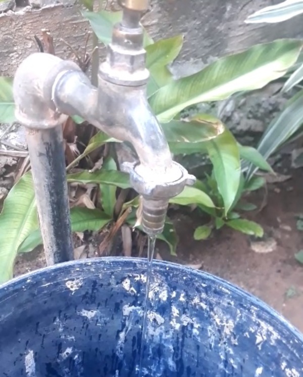 Sin agua en sector del centro de San Lorenzo » San Lorenzo PY