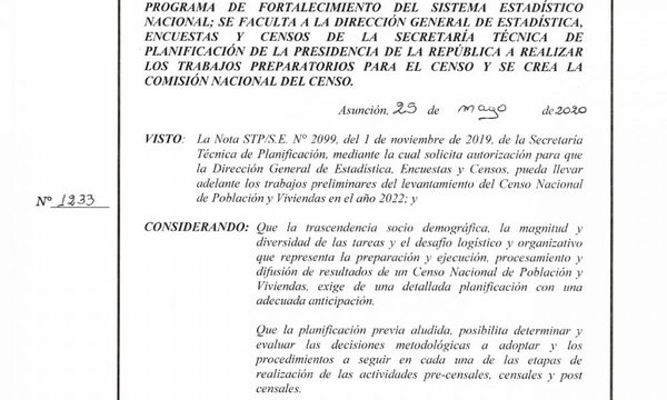 Crean Comisión Nacional del Censo apuntando al 2022