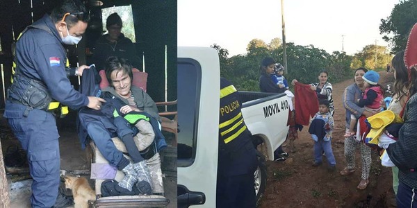 POLICÍA ENTREGÓ DONACIÓN DE ABRIGOS EN HUMILDE ZONA DE CAMPICHUELO.